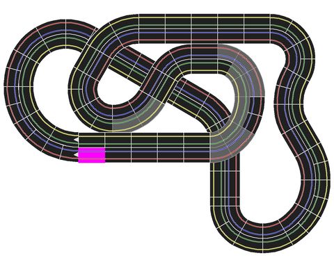 Entwurf 3 - 4 spuriges Bahnlayout 2007, 18,60 m lang