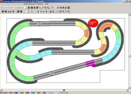 2010 - erster Entwurf - die Basis fr das Bahnlayout des Linden Park Speedway