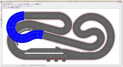 Linden Park Speedway - Highspeedkurve nach Start und Ziel