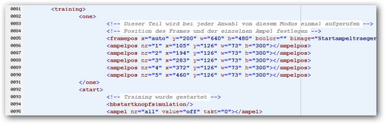 Cockpit-XP Startampel.xml - Codebeispiel fr BlackBox Startknopfsimulation